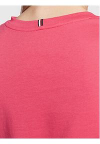 TOMMY HILFIGER - Tommy Hilfiger T-Shirt New Crew WW0WW27735 Różowy Regular Fit. Kolor: różowy. Materiał: bawełna