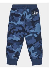 GAP - Gap Spodnie dresowe 633913-06 Niebieski Regular Fit. Kolor: niebieski. Materiał: bawełna