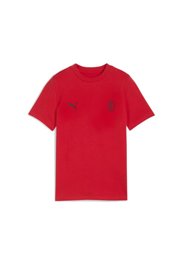 Puma - Młodzieżowa koszulka AC Milan FtblEssentials PUMA. Kolor: wielokolorowy, czarny, czerwony. Sport: piłka nożna