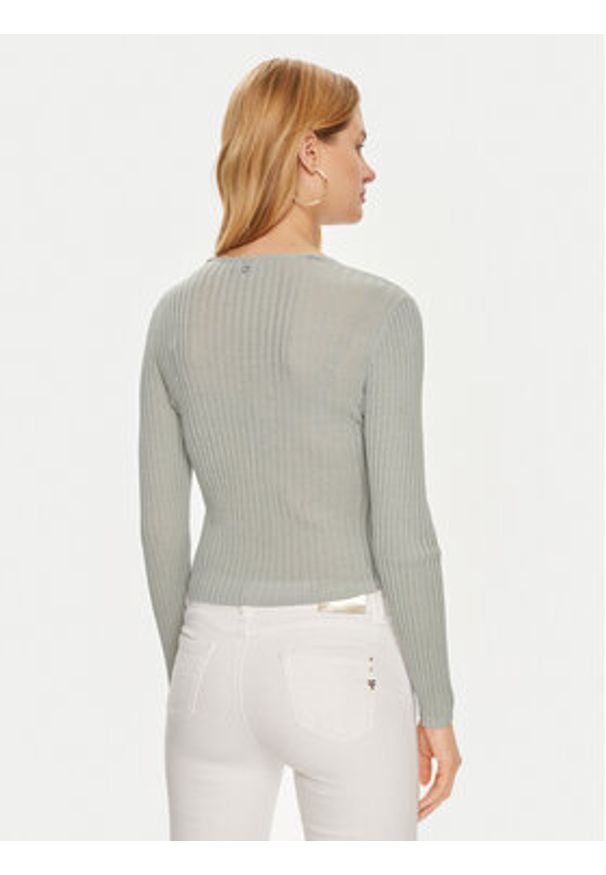 Guess Sweter W4YR37 Z3G32 Zielony Regular Fit. Kolor: zielony. Materiał: wiskoza