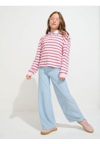 Sinsay - Jeansy wide leg high waist - niebieski. Stan: podwyższony. Kolor: niebieski #1