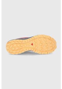 salomon - Salomon Buty męskie kolor czerwony. Nosek buta: okrągły. Zapięcie: sznurówki. Kolor: czerwony. Materiał: guma. Szerokość cholewki: normalna #3