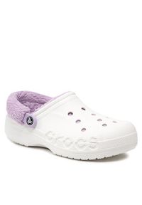 Crocs Klapki Baya Lined Fuzz Strap Clog 206633 Biały. Kolor: biały #7