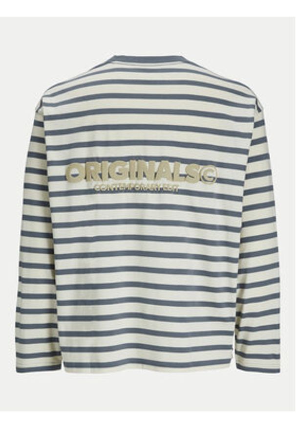 Jack & Jones - Jack&Jones Longsleeve Islington 12273202 Niebieski Loose Fit. Kolor: niebieski. Materiał: bawełna. Długość rękawa: długi rękaw
