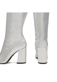 Nine West Kozaki SAMAA SJ1453-2 Srebrny. Kolor: srebrny. Materiał: skóra #7