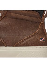 Pepe Jeans Sneakersy PMS30998 Brązowy. Kolor: brązowy. Materiał: zamsz, skóra #4