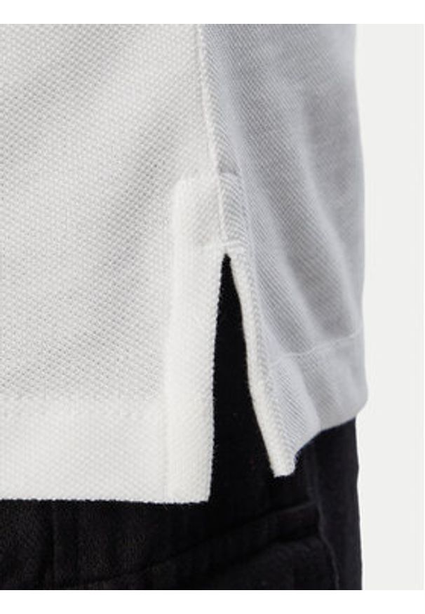 Calvin Klein Jeans Polo Monogram LV04RC276G Biały Slim Fit. Typ kołnierza: polo. Kolor: biały. Materiał: bawełna
