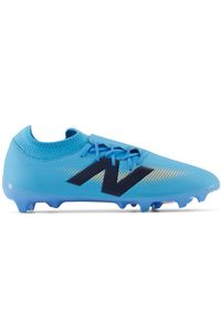 Korki męskie New Balance FURON V7+ DISPATCH FG SF3FS75 – niebieskie. Kolor: niebieski. Materiał: materiał, syntetyk. Szerokość cholewki: normalna. Sport: piłka nożna