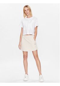 DKNY Sport Spódnica mini DP3S5117 Beżowy Classic Fit. Kolor: beżowy. Materiał: syntetyk, bawełna. Styl: sportowy