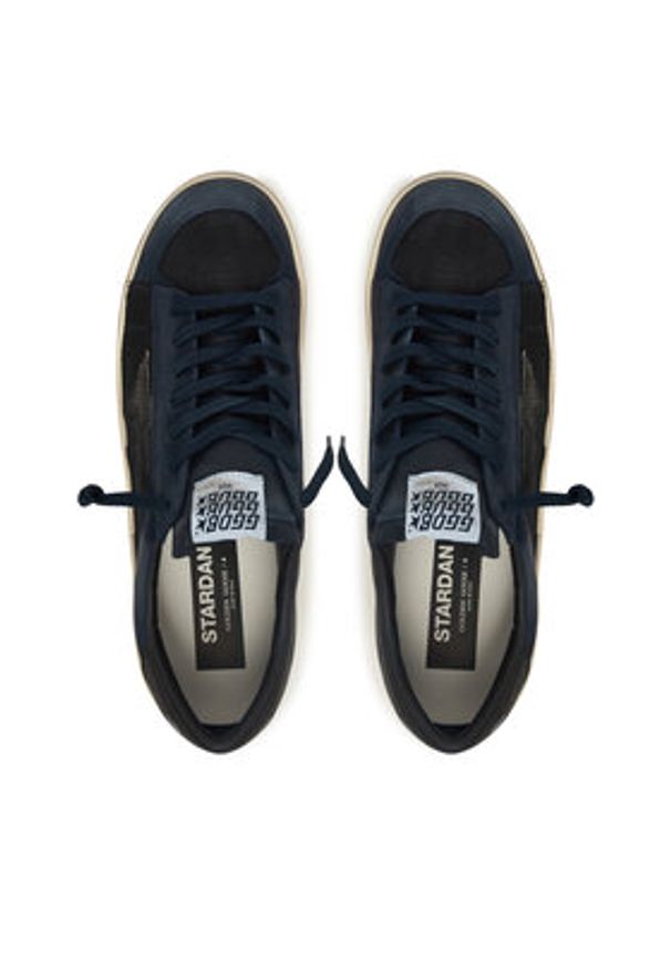GOLDEN GOOSE - Golden Goose Sneakersy Stardan Under Net Star GMF00370.F007542.50645 Granatowy. Kolor: niebieski. Materiał: nubuk, skóra