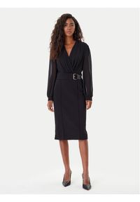 Rinascimento Sukienka koktajlowa CFC0126228003 Czarny Slim Fit. Kolor: czarny. Materiał: syntetyk. Styl: wizytowy #1