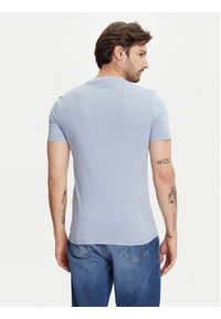 Guess T-Shirt M2YI72 I3Z14 Błękitny Slim Fit. Kolor: niebieski. Materiał: bawełna #2