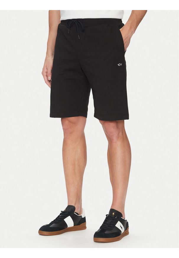 PAUL & SHARK - Paul&Shark Szorty sportowe C0P1237 Czarny Regular Fit. Kolor: czarny. Materiał: bawełna. Styl: sportowy