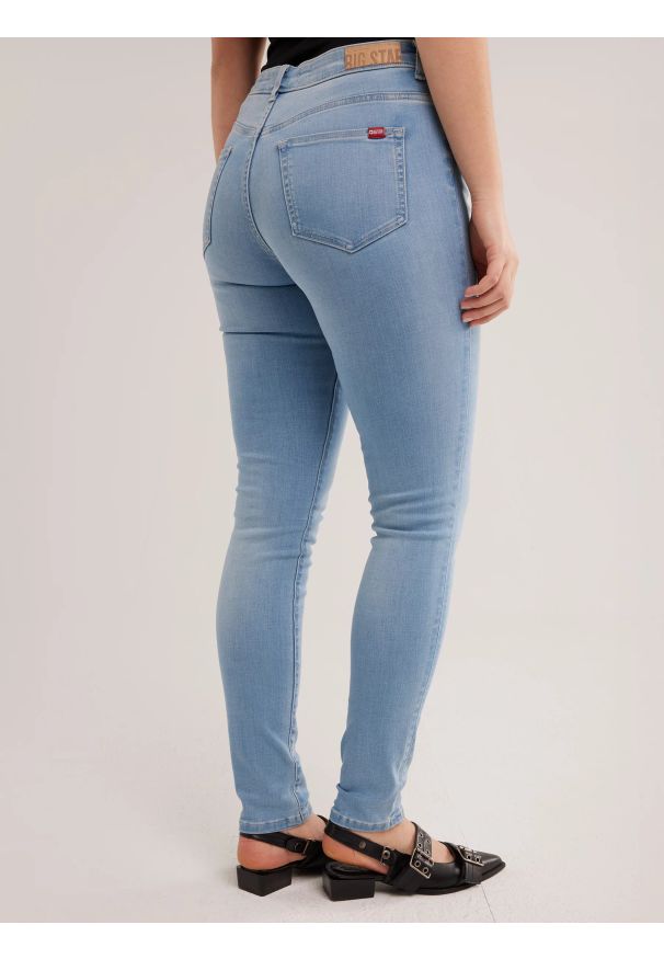 Big-Star - Jeansy damskie skinny jasnoniebieskie Adela 105. Okazja: na co dzień. Kolor: niebieski. Styl: klasyczny, casual