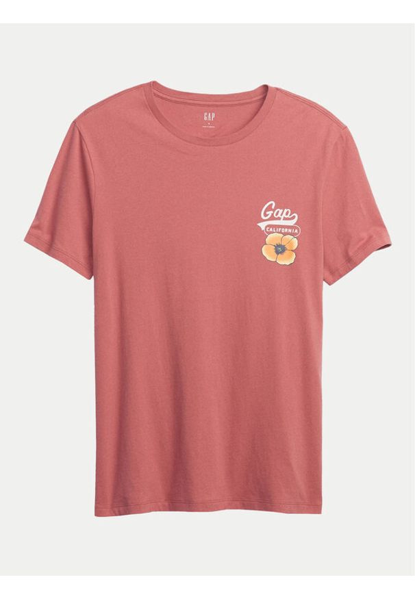 GAP - Gap T-Shirt 545255-01 Różowy Regular Fit. Kolor: różowy. Materiał: bawełna
