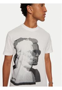 Karl Lagerfeld Jeans T-Shirt 246D1705 Biały Regular Fit. Kolor: biały. Materiał: bawełna #5