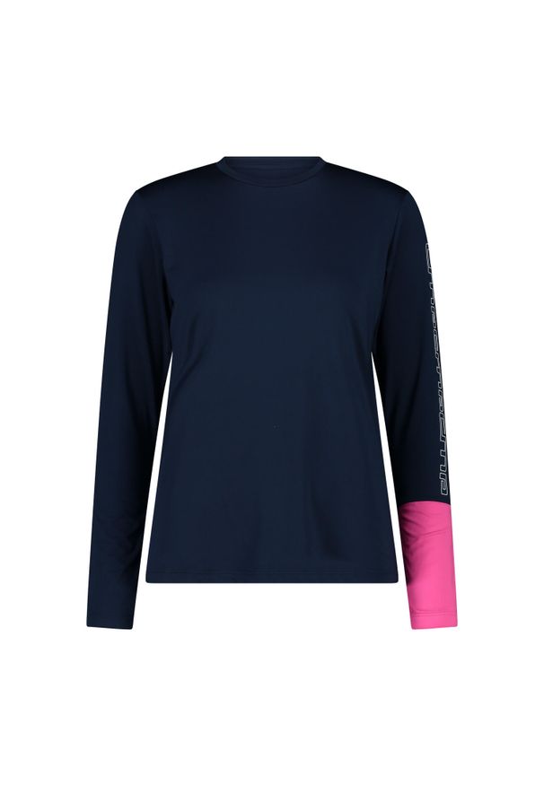 Koszulka damska rowerowe CMP 34N6936. Kolor: niebieski. Długość rękawa: długi rękaw