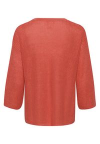 Part Two Sweter Netrona 30306690 Różowy Relaxed Fit. Kolor: różowy. Materiał: len #4