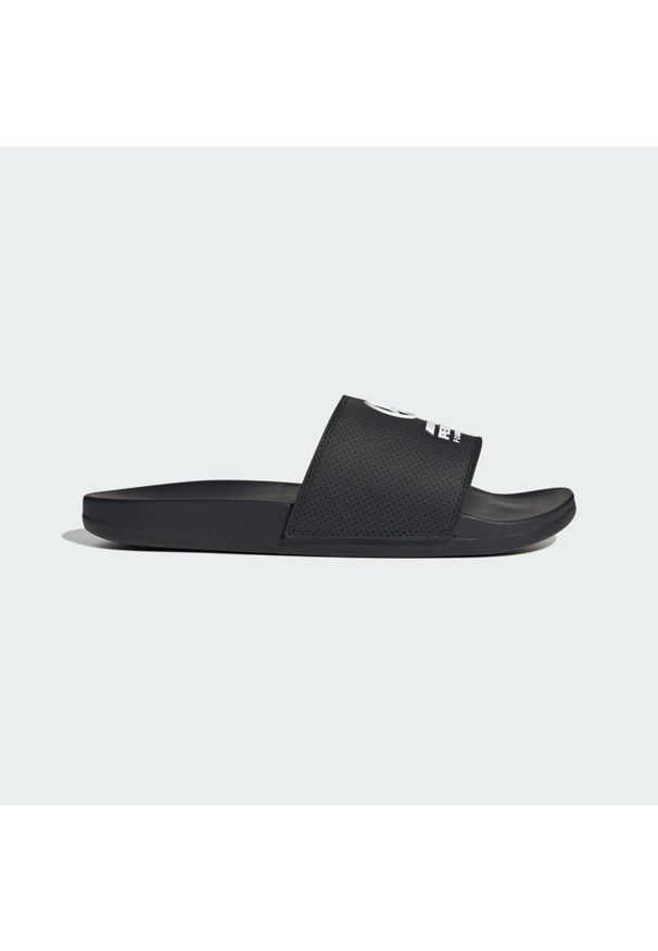 Adidas - Klapki adilette Comfort MER. Kolor: czarny, biały, wielokolorowy. Styl: klasyczny, sportowy