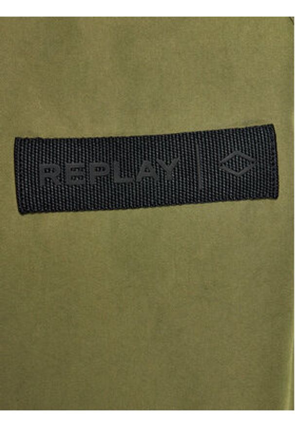 Replay Parka M8362.000.84724 Zielony Regular Fit. Kolor: zielony. Materiał: bawełna, syntetyk