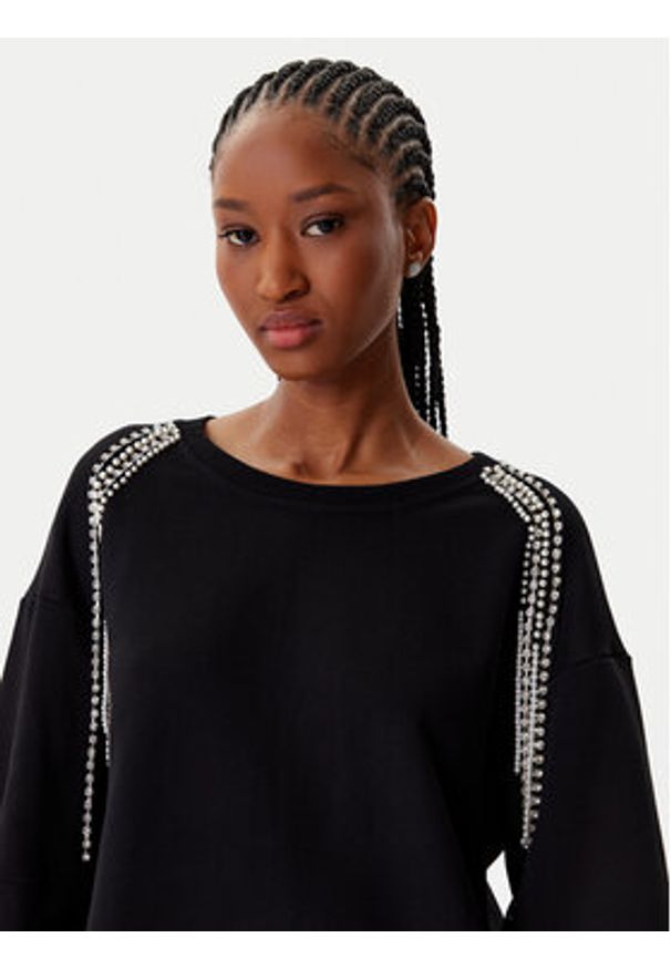 TwinSet - TWINSET Bluza 252LI2MCC Czarny Regular Fit. Kolor: czarny. Materiał: bawełna