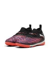 Puma - Buty piłkarskie dziecięce PUMA Future 8 Match TT + Mid. Kolor: biały, czerwony, wielokolorowy, czarny. Sport: piłka nożna