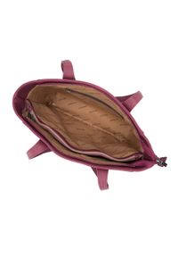 Wittchen - Torebka shopperka klasyczna z kieszenią z przodu śliwkowa. Materiał: skórzane. Styl: klasyczny. Rodzaj torebki: na ramię #5