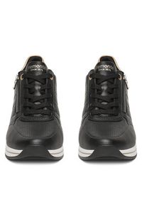 Remonte Sneakersy D2H01-03 Czarny. Kolor: czarny. Materiał: skóra