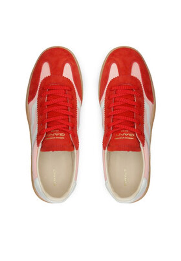 GANT - Gant Sneakersy 32533198 Czerwony. Kolor: czerwony. Materiał: zamsz, skóra