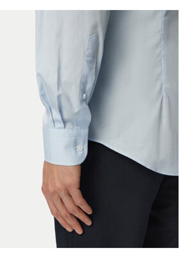 TOMMY HILFIGER - Tommy Hilfiger Koszula MW0MW38347 Błękitny Slim Fit. Kolor: niebieski. Materiał: bawełna