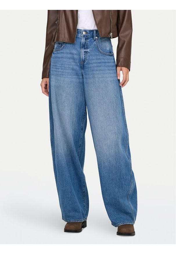 only - ONLY Jeansy Taylor 15367620 Niebieski Balloon Fit. Kolor: niebieski