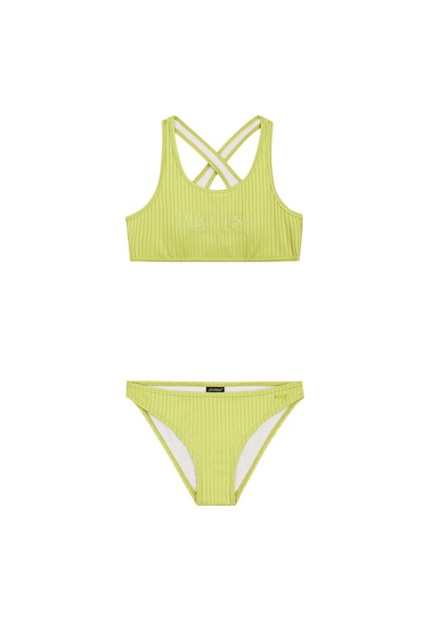 Dziewczęcy dwuczęściowy kostium kąpielowy Protest Moon. Kolor: zielony