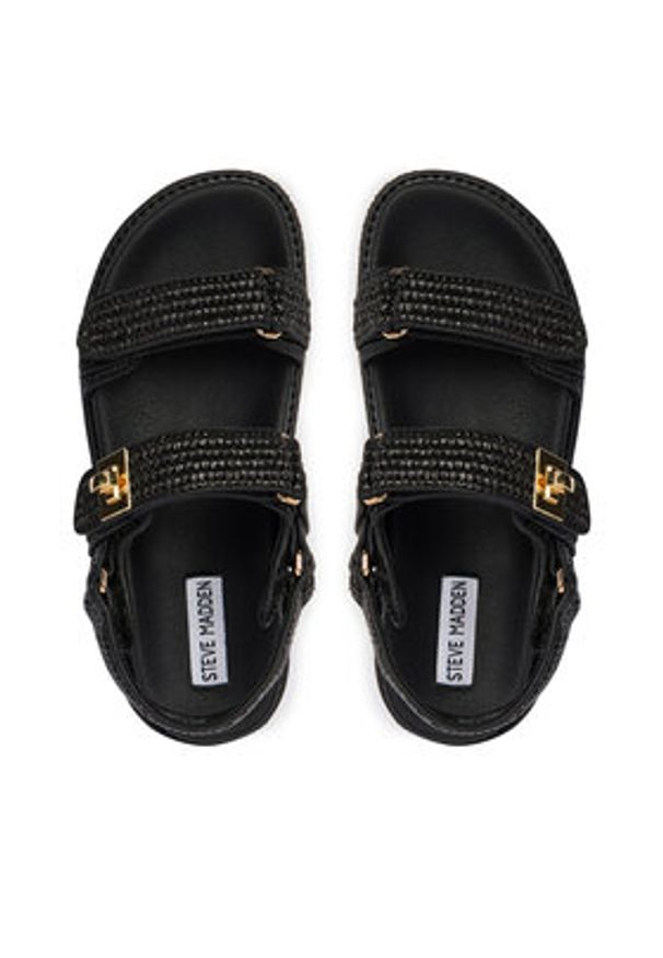 Steve Madden Sandały Bigmona 11003034 Czarny. Kolor: czarny. Materiał: syntetyk