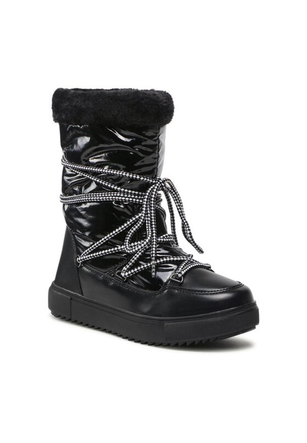 Jenny Fairy Trzewiki NS10190 Czarny. Kolor: czarny. Materiał: materiał