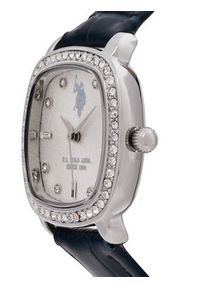 U.S. Polo Assn. Zegarek Mirabelle USP8487BL Granatowy. Kolor: niebieski. Materiał: skóra #4