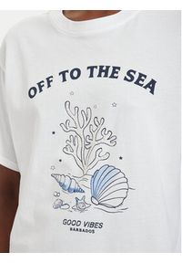 only - ONLY T-Shirt Celine 15374989 Biały Regular Fit. Kolor: biały. Materiał: bawełna #6