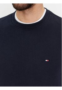 TOMMY HILFIGER - Tommy Hilfiger Bluza Flag Logo MW0MW32735 Granatowy Regular Fit. Kolor: niebieski. Materiał: bawełna #4