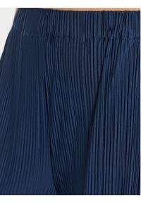 Samsoe & Samsoe - Samsøe Samsøe Spodnie materiałowe Uma F21200187 Granatowy Wide Leg. Kolor: niebieski. Materiał: syntetyk #4