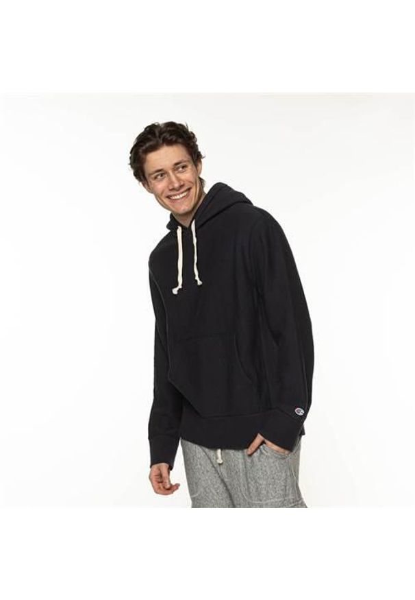 Bluza sportowa męska Champion 217449T059NAVY. Typ kołnierza: kaptur. Kolor: czarny