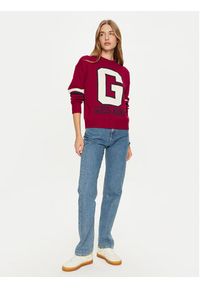 Guess Jeans Sweter W4BR11 Z3HN2 Czerwony Regular Fit. Kolor: czerwony. Materiał: syntetyk #4