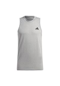 Adidas - Train Essentials Feelready Training Sleeveless Tee. Kolor: biały, wielokolorowy, czarny, szary. Materiał: materiał. Długość rękawa: bez rękawów