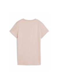 Puma - Damska koszulka ESS ELEVATED PUMA Rose Quartz Pink. Kolor: różowy. Wzór: aplikacja, haft
