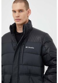 columbia - Columbia kurtka męska kolor czarny zimowa. Kolor: czarny. Materiał: poliester. Długość: długie. Sezon: zima #6