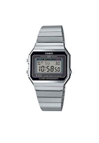 Casio Zegarek Vintage A700WE-1AEF Srebrny. Kolor: srebrny. Styl: vintage