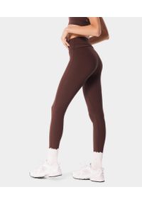 Legginsy sportowe dla kobiet z kopertowym tyłem Carpatree Balletcore. Stan: podwyższony. Kolor: brązowy. Sport: fitness