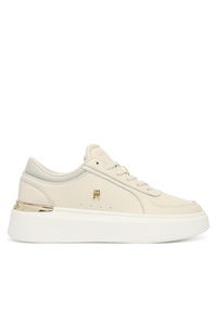 TOMMY HILFIGER - Sneakersy Tommy Hilfiger. Kolor: kremowy. Obcas: na platformie #1