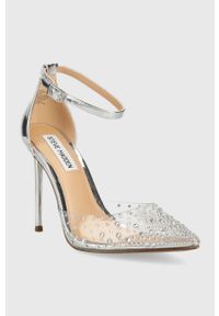 Steve Madden szpilki Ravaged kolor srebrny SM11002564. Zapięcie: klamry. Kolor: srebrny. Obcas: na szpilce. Wysokość obcasa: średni #2