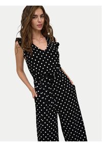 only - ONLY Kombinezon Tina 15374983 Czarny Regular Fit. Kolor: czarny. Materiał: syntetyk #3