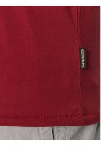 Napapijri T-Shirt S-Turin NP0A4HQG Czerwony Regular Fit. Kolor: czerwony. Materiał: bawełna #4