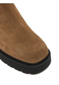 Calvin Klein Jeans Sztyblety Chunky YW0YW02071 Beżowy. Kolor: beżowy. Materiał: skóra, zamsz #3